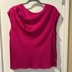 Vince Camuto Magenta Cap Sleeve Blouse